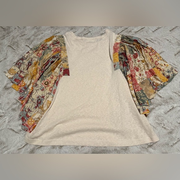 Mittoshop floral patchwork batwing sleeve blouse - Picture 9 of 12